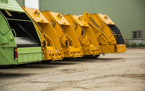 Local waste management team at work